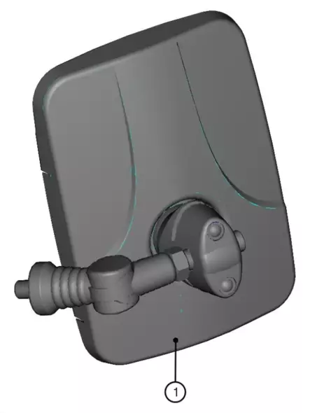 DFK Spejl (løst, 1 stk.) Can Am Defender Traxter Maverick - ATV Vindskærme - 723-005660 - 1