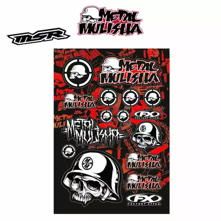 FX Factory effex Metal Mulisha Sticker Kit 1, klistermærkesæt - Klistermærker - 14-68050 - 1