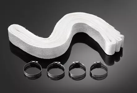 Highway Hawk EXH. WRAP HEAT RESIST. hvid 15MTR - Highway Hawk udstødningssystemer - 561-65-100 - 1