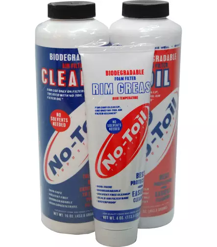 No-Toil Startpakke Rengøringsmiddel + Olie - Luftfiltersolier og -midler - 55-300 - 1