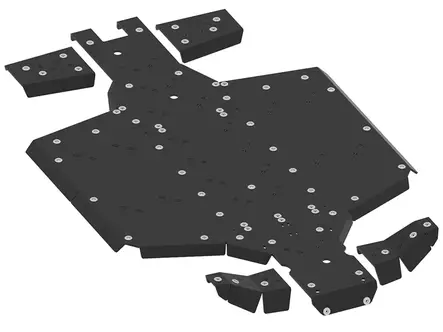 Bundbeskyttelsessæt CFMoto Uforce 1000, plastik - Plastbundbeskyttere til ATV - 0224500 - 2