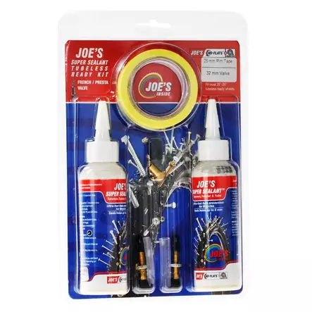 Tubeless ready tætningssæt joe's super, presta, til 25 mm fælge - Cykeldæk Tætningsmidler - 180280 - 2
