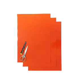 Blackbird Nummerplade Sticker Ark Orange 47x33cm (3 Stk) - Crossmotorcykel race numre - 381-505190 - 1