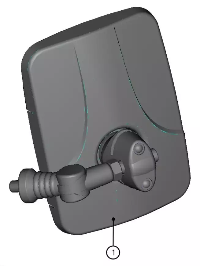 DFK Spejl (løst, 1 stk.) Can Am Defender Traxter Maverick - ATV Vindskærme - 723-005660 - 1