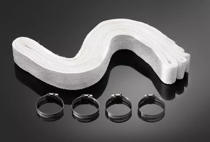 Highway Hawk EXH. WRAP HEAT RESIST. hvid 15MTR - Highway Hawk udstødningssystemer - 561-65-100 - 1