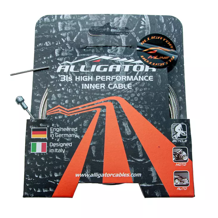 Bremsewire ALLIGATOR Superior Shine 31-trådet, 1.5mm x 1700mm - Cykelbremsesnore - 63100 - 1