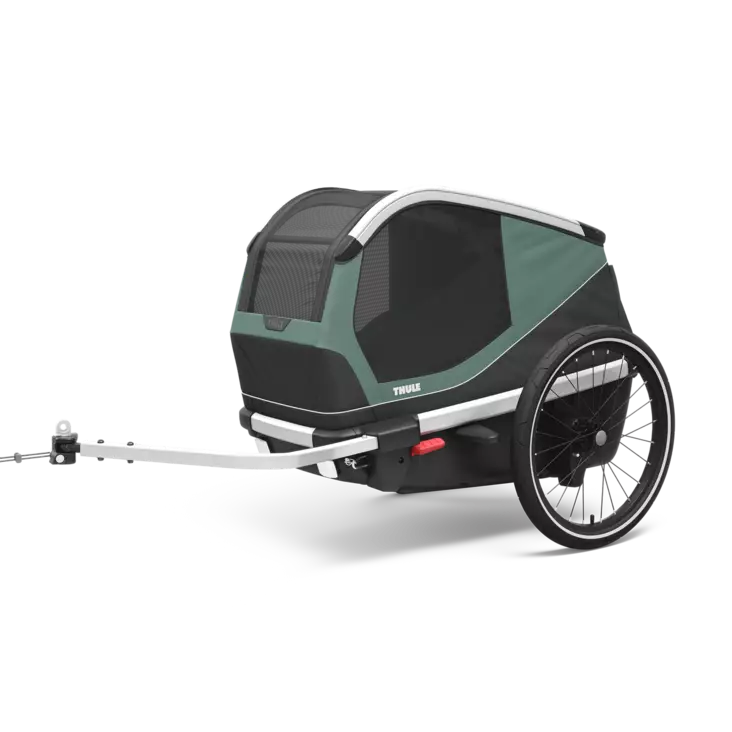 Hundetrailer THULE Bexey M, grøn (Hazy Green) - Cykelbarnestole og anhængere - 800000 - 1