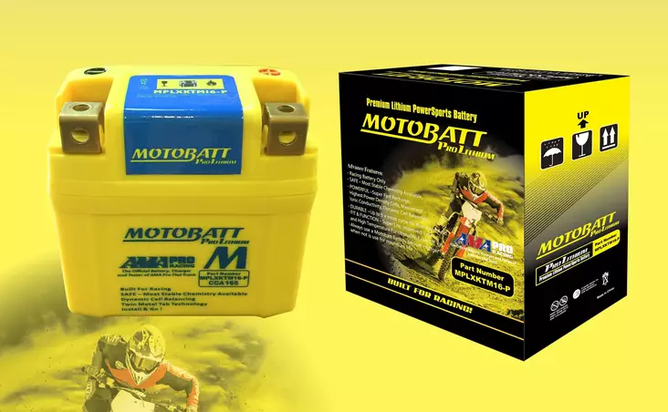 Motobatt lithiumbatteri, MPLXKTM16-P - Motobatt-batterier - 14-550 - 1
