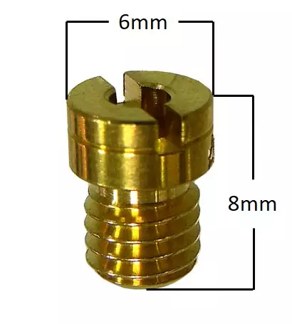 Hoveddyse, # 100, rund lille, M5, saml. - Moppeudsprøjter - 302-0303-100 - 1