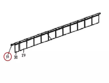 Bronco Beskyttelsesplade aksel til græsklipper 77-12490 - Reservedele til maskiner - 77-12490-81 - 1