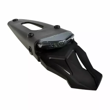 Forte Bagstødfanger forlænger, Future, LED lys, Røg glas, Trekant, E-godkendt - Knallert baglygte - 306-71671 - 1