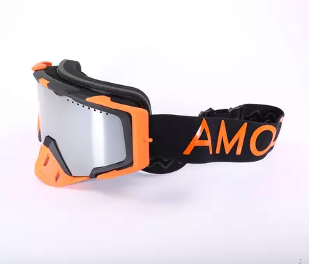 Snowscooter Briller AMOQ Aster, sort/orange - sølv spejl - Sneskibriller - 645-22130408-1 - 2
