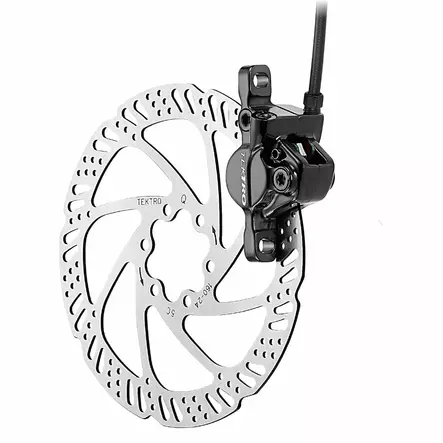 Hydraulisk skivebremse bag Tektro HD-M285, 1450 mm, luftet, inkl. bremseskive 160 - Cykel skivebremser sets - 67601 - 1