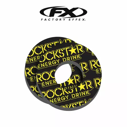 FX Factory Effex håndtag donut par, Rockstar Logo tekst - Grips - 16-67702 - 1