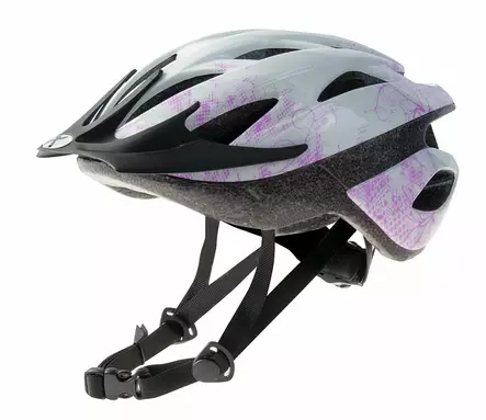 Cykelhjelm GTX Speed Lady, 54-58cm, hvid/lilla, med justerbar rem - Cykelhjelme - 93112 - 1
