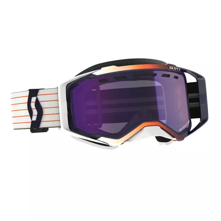 Scott goggles Prospect Snow Cross LS blue/hvid lysfølsom blå krom - Sneskibriller - 620-2204-2 - 1