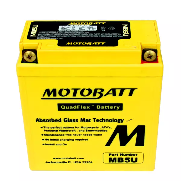 Motobatt batteri, MB5U - Motobatt-batterier - 14-503 - 1