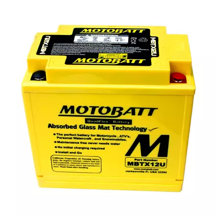 Motobatt batteri, MBTX12U - Motobatt-batterier - 14-514 - 1