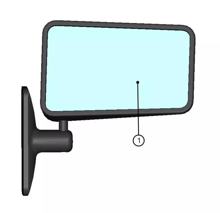 DFK Spejl højre Can-Am Defender, Maverick 1000, Polaris RZR, General, Yamaha Vik - DFK varmede kabine reservedele - 723-002774 - 1