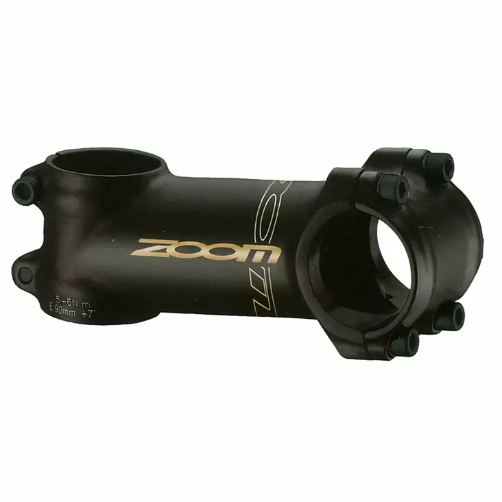 Zoom styrstamme, 100mm/31,8, 7 graders hældning, sort aluminium - Styrstænger til cykler - 68044 - 1