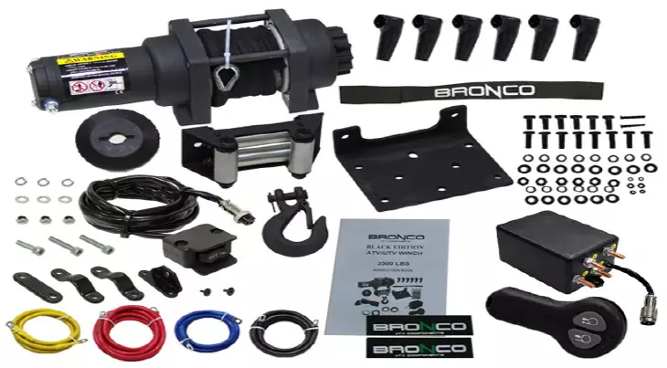 Mönkijän vinssi Bronco Black Edition 3500 - ATV Winches - 73-624 - 1