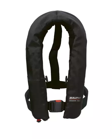 Baltic Winner bil luftfyldt redningsvest sort 40-150kg - Automatiske redningsveste til både - 128-2-1555 - 1