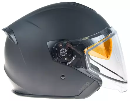 AMOQ Cluster kypärä sähkövisiirillä Blackout - Snescooterhjelme - 645-25160205 - 1