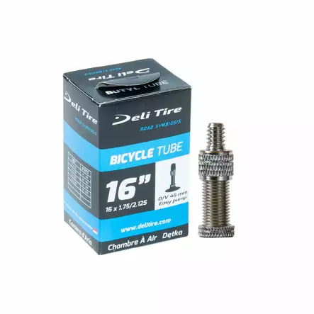 Slange 16" DELI, 47/57-305, Schrader ventil 45 - Cykelslanger - D-000275 - 1