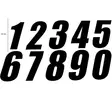 TMV Pro Nummer 130mm Sort '5' (3stk) - Crossmotorcykeltal - 391-020505 - 1