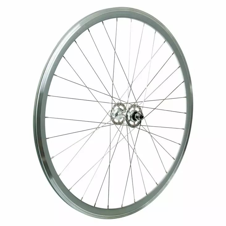 Forskørende hjul 28" 15-622 Fix, Satin/ Klar (single / fix) - Forhjul 28"/622 - 69085 - 1