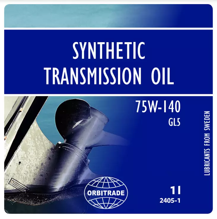 Orbitrade, Gearolie syntetisk 75w140, 5L - Marinemidler - 117-6-2405-5 - 1