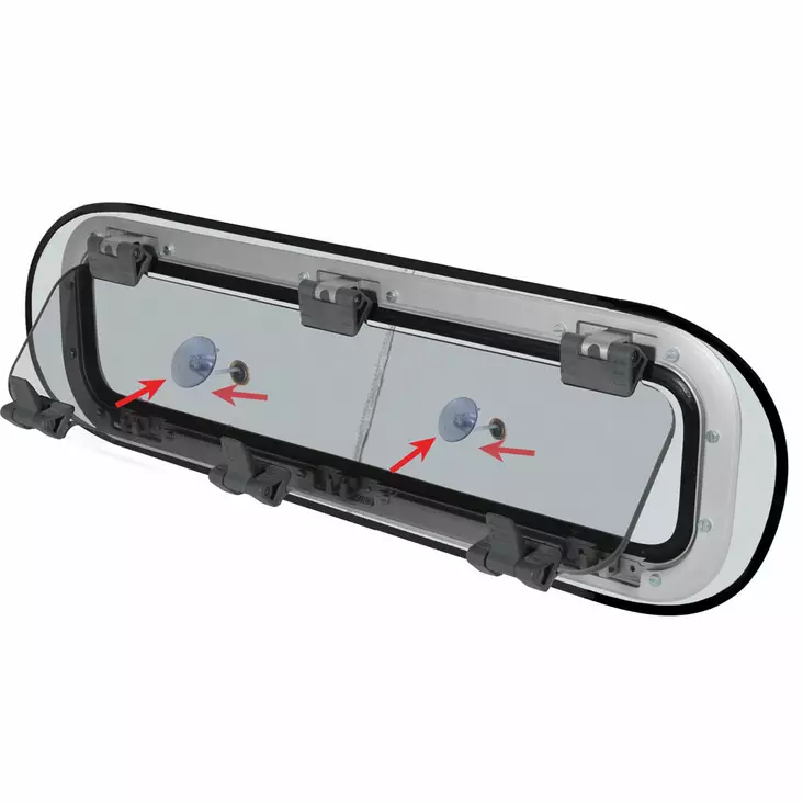 Mørklægnings/myggenet til sidevinduer, stor - Bådmyggenet - 125-1335 - 1