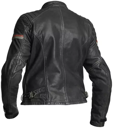 MC-læderjakke Halvarssons Eagle til damer, sort/rød - Damer MC læderjakker - 710-66553006-36 - 3