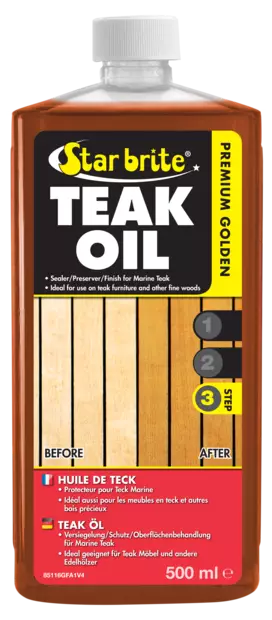 Star brite Premium Teak Oil Teak olie UV-beskyttelse 500ml - Bådsvedligeholdsprodukter - 136-85116 - 0