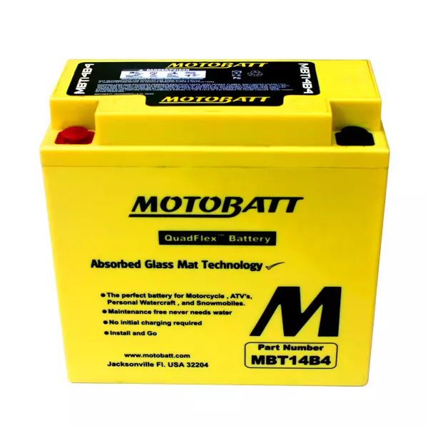 Motobatt batteri, MBT14B4 - Motobatt-batterier - 14-516 - 1