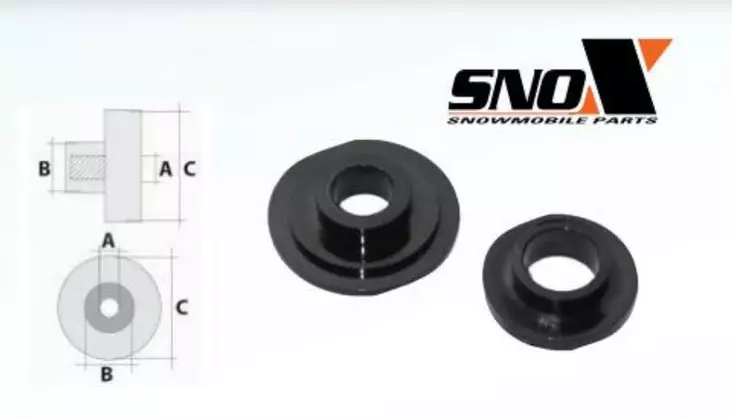 Kugleled Sno-X, 50mm - Sneeskotertelahrunder - 84-0446 - 1