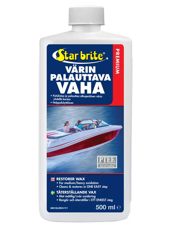 Star brite Farve genoprettende voks 500ml - Bådsvedligeholdsprodukter - 136-86016 - 1