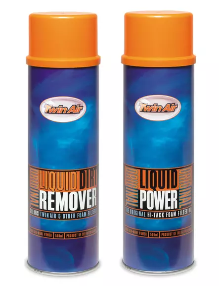 Twin Air Liquid Power Spray + Liquid Dirt Remover Spray Pak (2x500ml) (IMO) - Luftfiltersolier og -midler - 201-15-9007 - 1