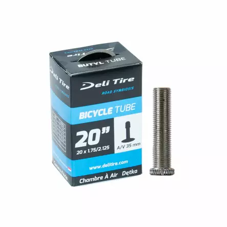 Inderør 20" DELI, 47/57-406, bilventil - Cykelslanger - D-000428 - 1