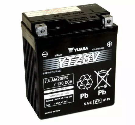 Yuasa batteri, YTZ8V (wc) - Yuasa batterier - 14-238 - 1