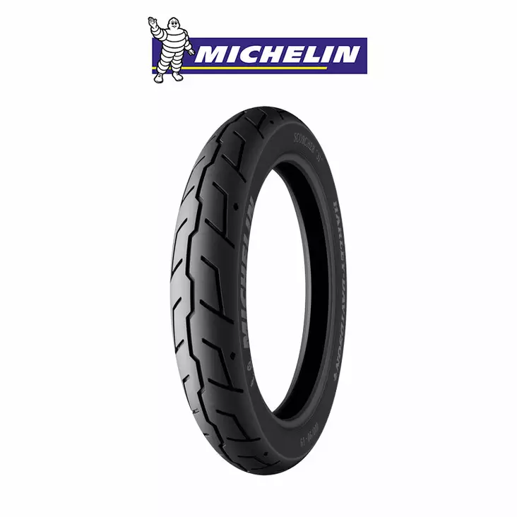 Forhjul Michelin Scorcher 31 130/90 B 16 M/C 73H Reinf TL/TT - Motorcykel Michelin dæk - 25-359328 - 1