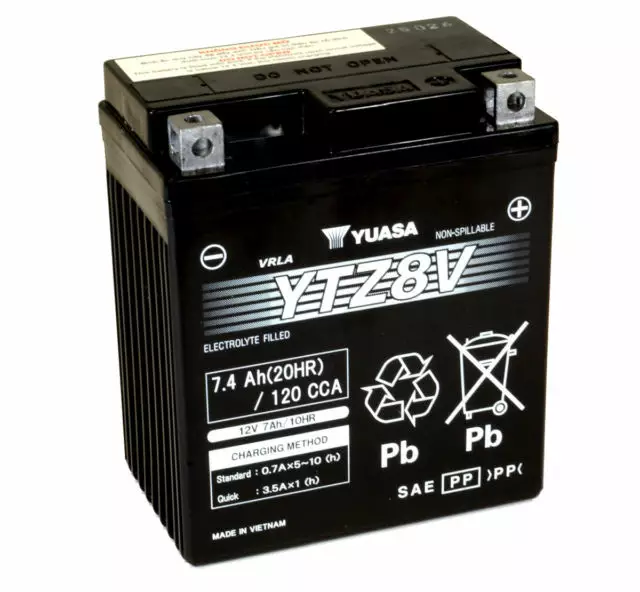 Yuasa batteri, YTZ8V (wc) - Yuasa batterier - 14-238 - 1