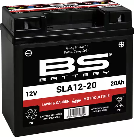 BS Battery SLA12-20 (FA) Plæne & Have Serie - BS akut - 140-300879 - 1