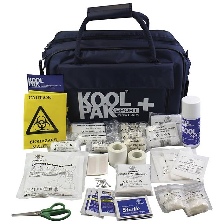 Koolpak Førstehjælpskasse + indhold, Stort Astroturf - Medicinske & plejeprodukter - kl900109 - 1