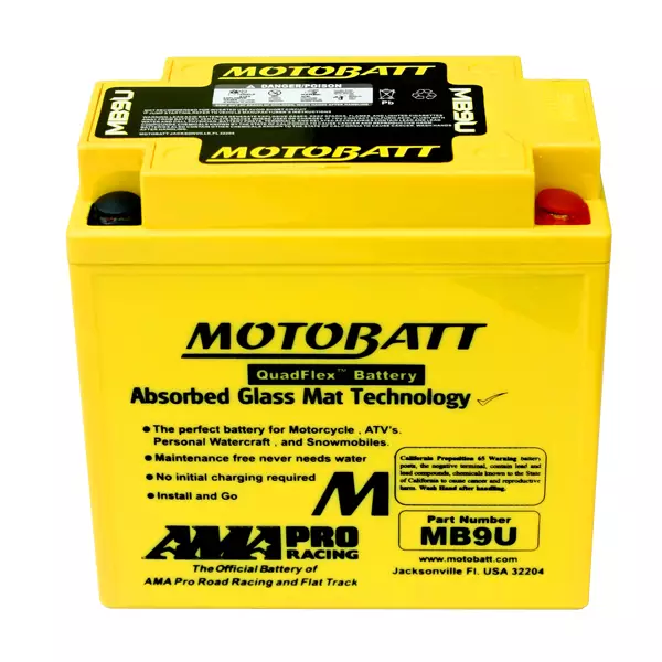 Motobatt batteri, MB9U - Motobatt-batterier - 14-509 - 1