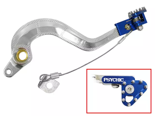 Psychic bremsepedal YZ125/250 97-14 blå - Crosscykel Pedaler - 394-02109 - 1