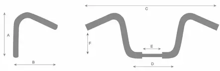 Highway Hawk Fat Custom styrthåndtag 32mm, sort - Highway Hawk tuder, stænger, håndtag - 561-55-502B - 2