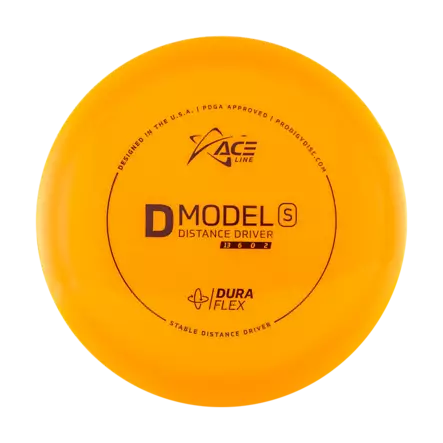 Frisbeegolfplade Prodigy ACE Line D Model S DuraFlex - Længde drivere - D-S-DF-174-ORANGE - 1