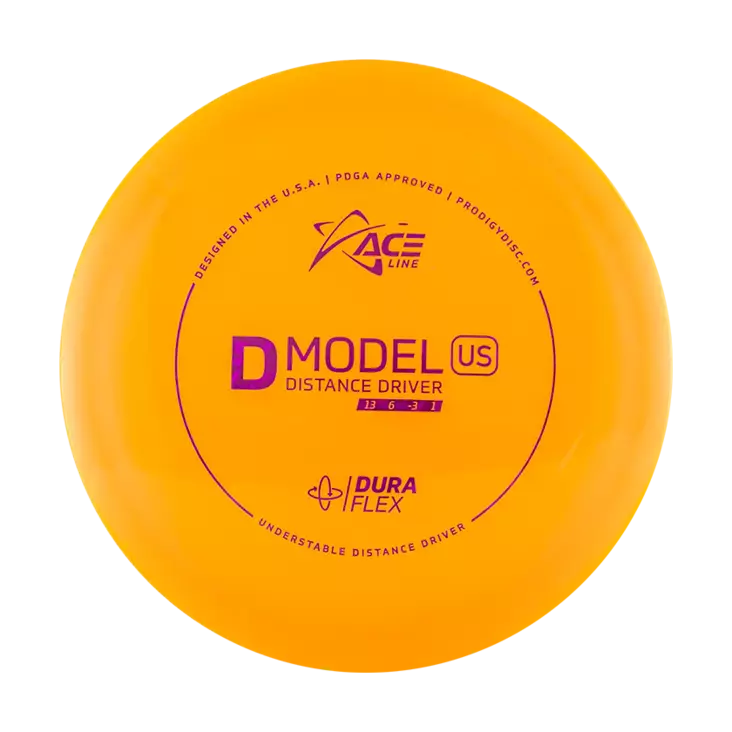 Frisbeegolfskive Prodigy ACE Line D Model US DuraFlex - Længde drivere - D-US-DF-174-ORANGE - 1
