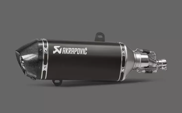 Akrapovic Slip-On Line (SS) GTS125/150 I.E Super 2021- - Motorcykelrør - 461-VE125SO2-HZBL - 1
